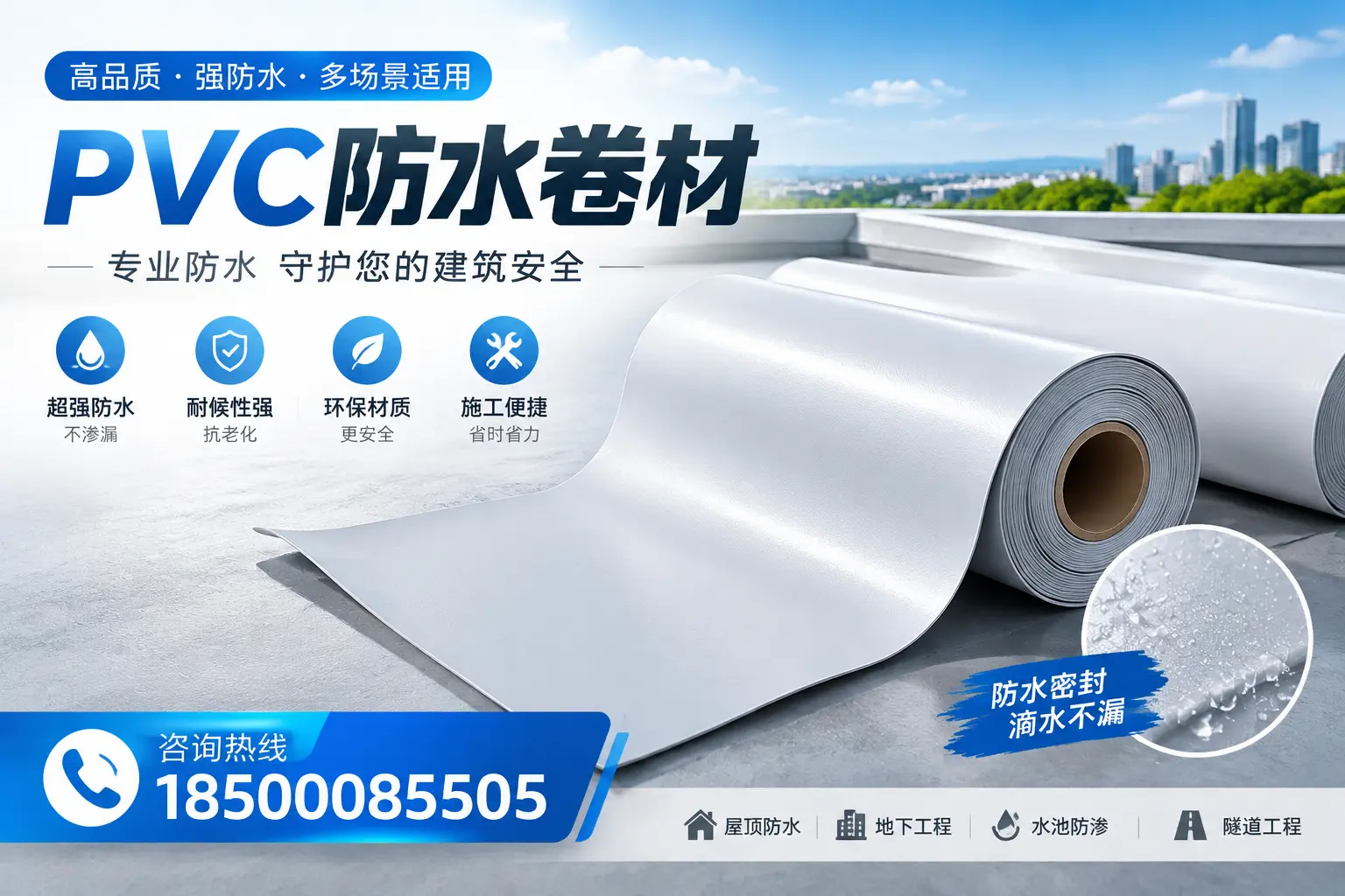 PVC防水卷材的市场竞争分析，乐山品牌选择参考